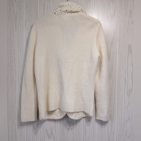 Vtg. Coldwater Creek Sweater Wool Angora Rabbit Crochet Sz Medium EUC - Picture 2 of 3
